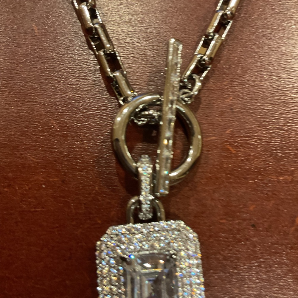 Can’t Be Stopped: Luxe Layer Necklace: CZ on Silver Plating - Picture 4 of 4